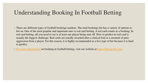 meaning of bookings in betting
